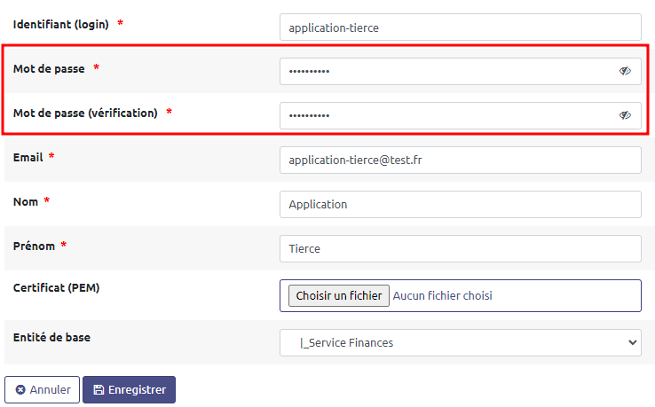 Mot de passe utilisateur webservices Pastell version 3.1